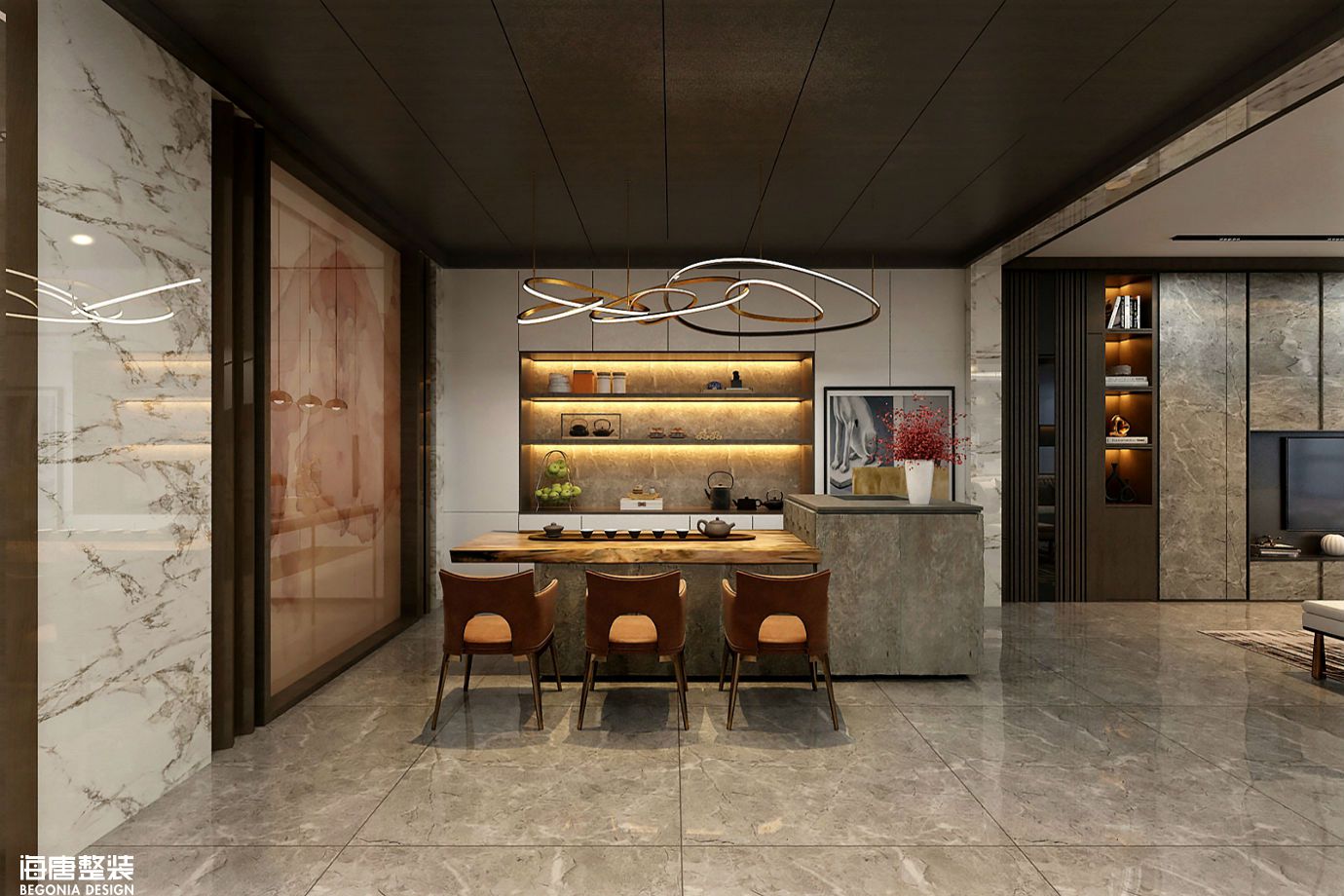 心安之处是故乡-一品人家-四室两厅-240m²-现代风格 